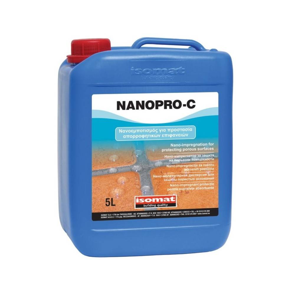 NANOPRO-C 5LTR ISOMAT (Nano impregnation for the protection of absorbent surfaces)